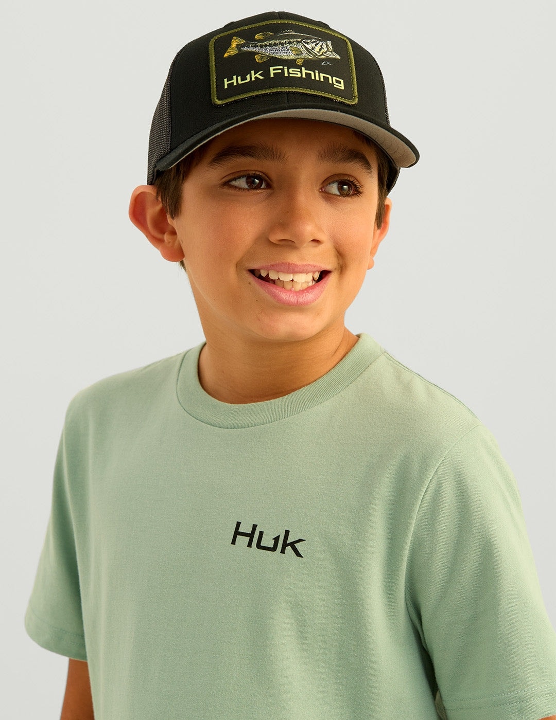 Youth Fog Green Salute Graphic T-Shirt