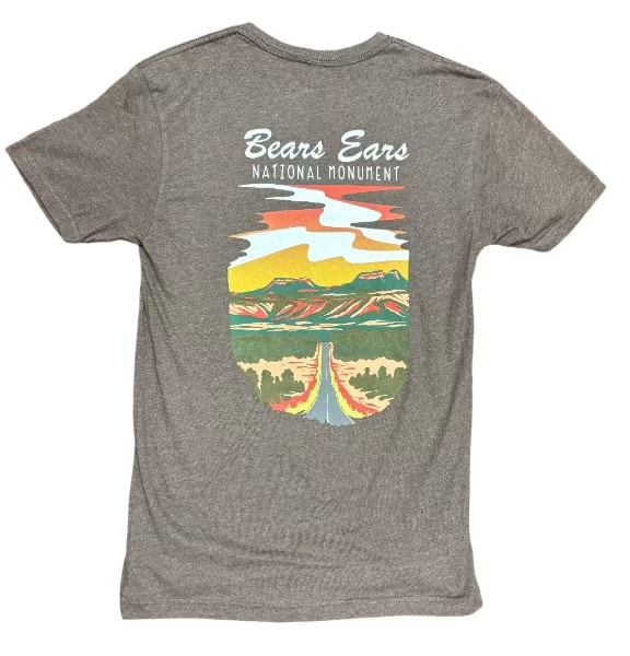 Brown Bears Ears National Monument T-Shirt - Comfy Cotton Poly Blend