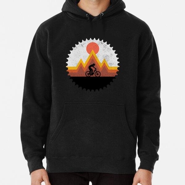 Mountain Bike Vintage Retro MTB Downhill Biking Cycling Hoodie
