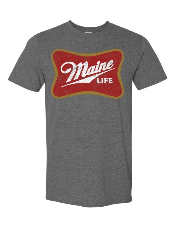 Gray Vintage Graphic Cotton T-Shirt for Men