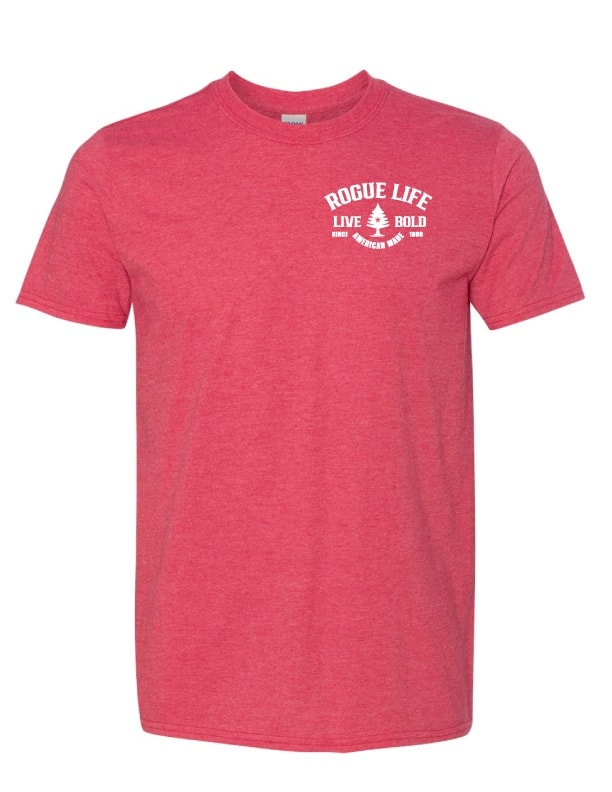 Patriotic Heather Red Youth 4th of July T-Shirt - Modern Classic Fit