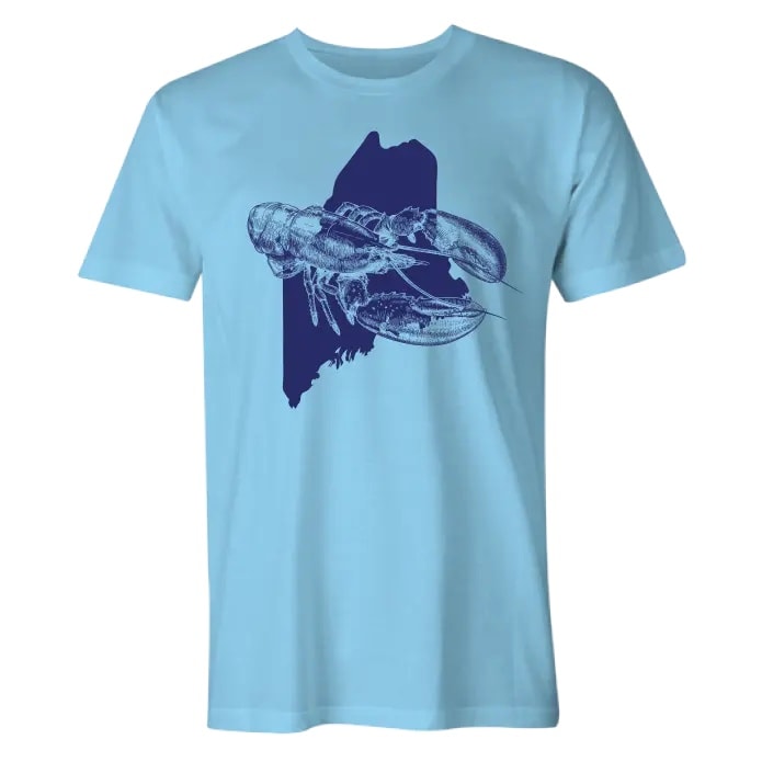 Maine Lobster Sketch Cotton T-Shirt