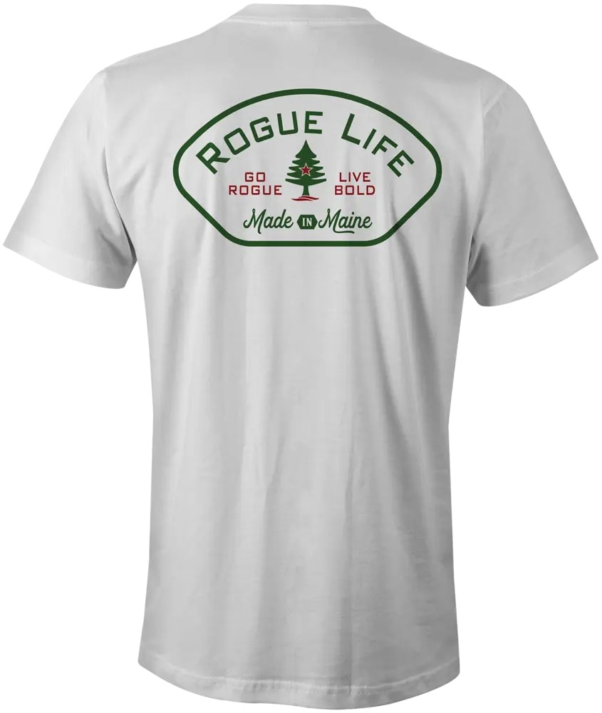 Maine Bold White Pocket T-Shirt - Lightweight Vintage Cotton