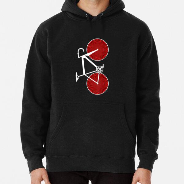 Bike Love Hearts Cyclist Hoodie