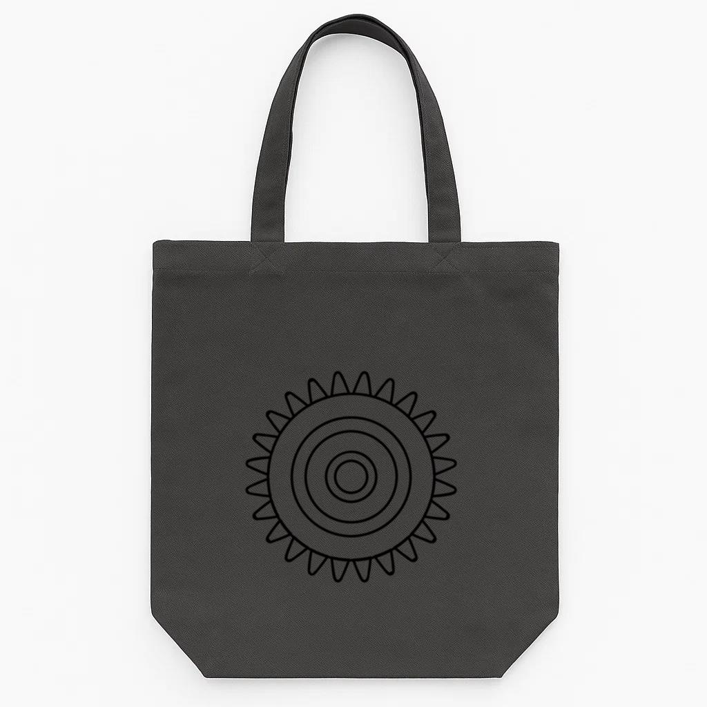 Gear Wheel Cogwheel Gear Hole Pinion Stroke Tote Canvas Bag