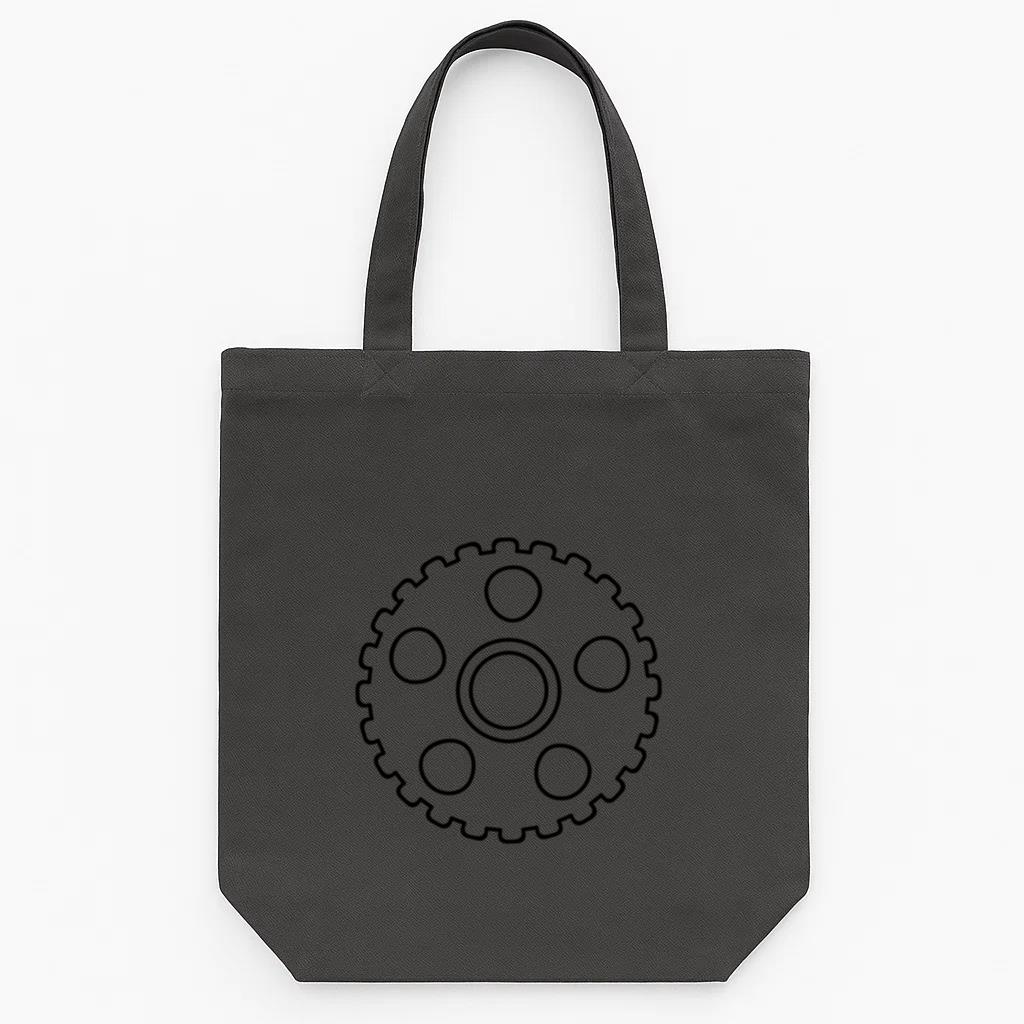 Gear Wheel Pinion Hole Gear Cogwheel Stroke Tote Canvas Bag