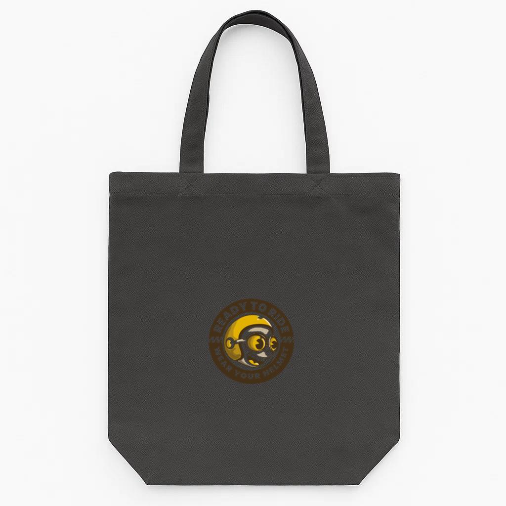 Hiker Motorbike Wild Minimal Tote Canvas Bag