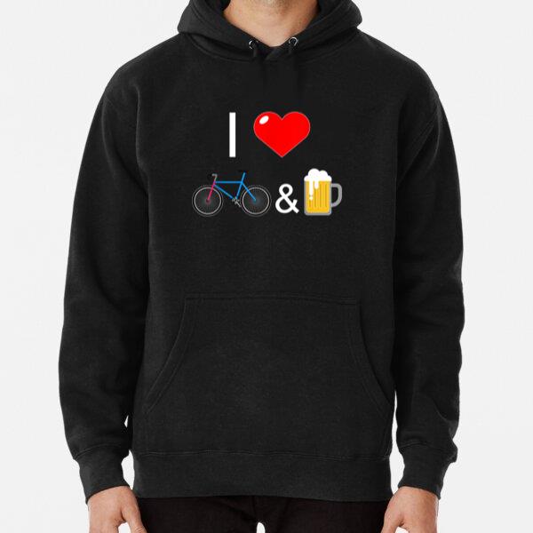 I Love Bikes And Beer Cycing Hoodie