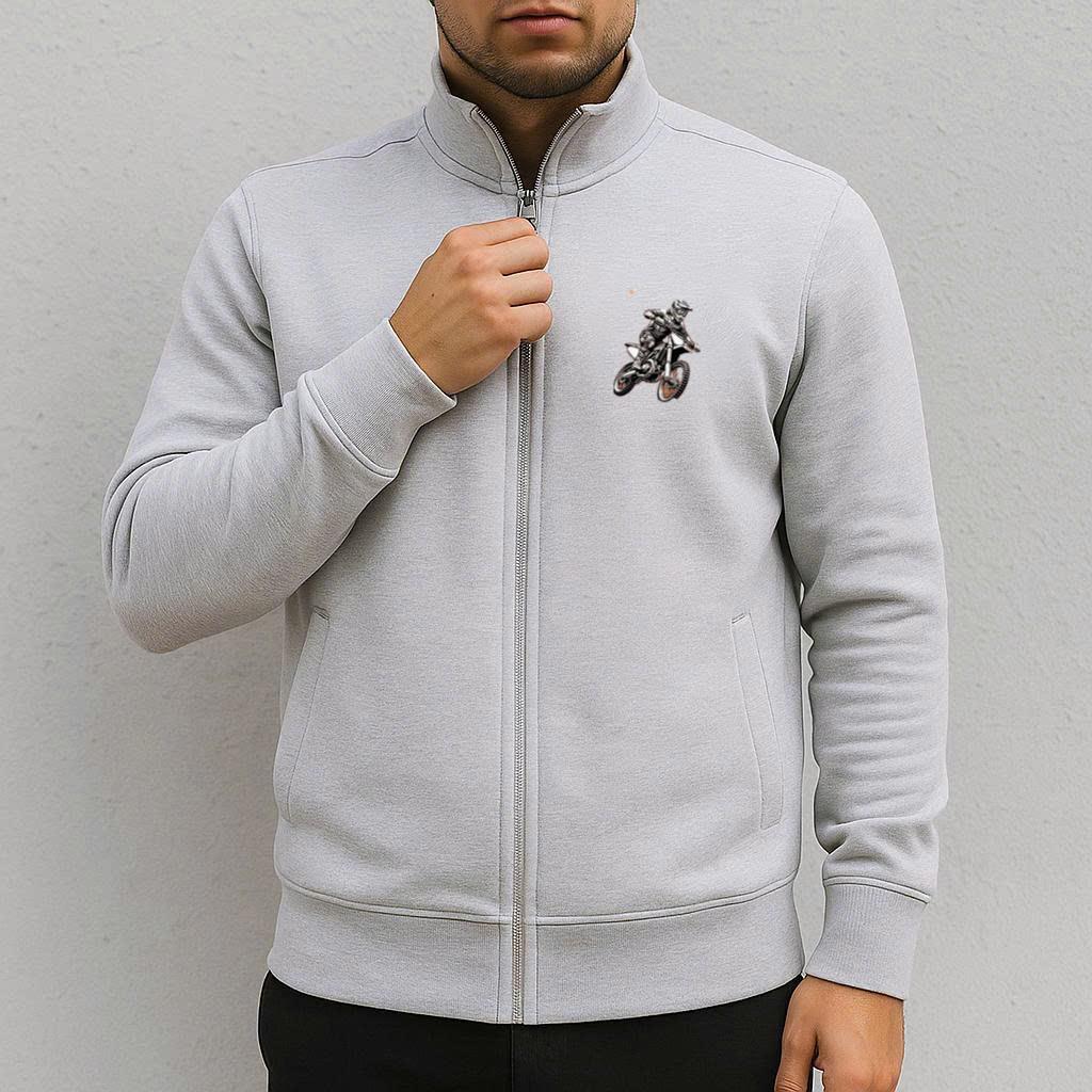 Man Motorbike Peaceful Minimal Jacket - Image 3