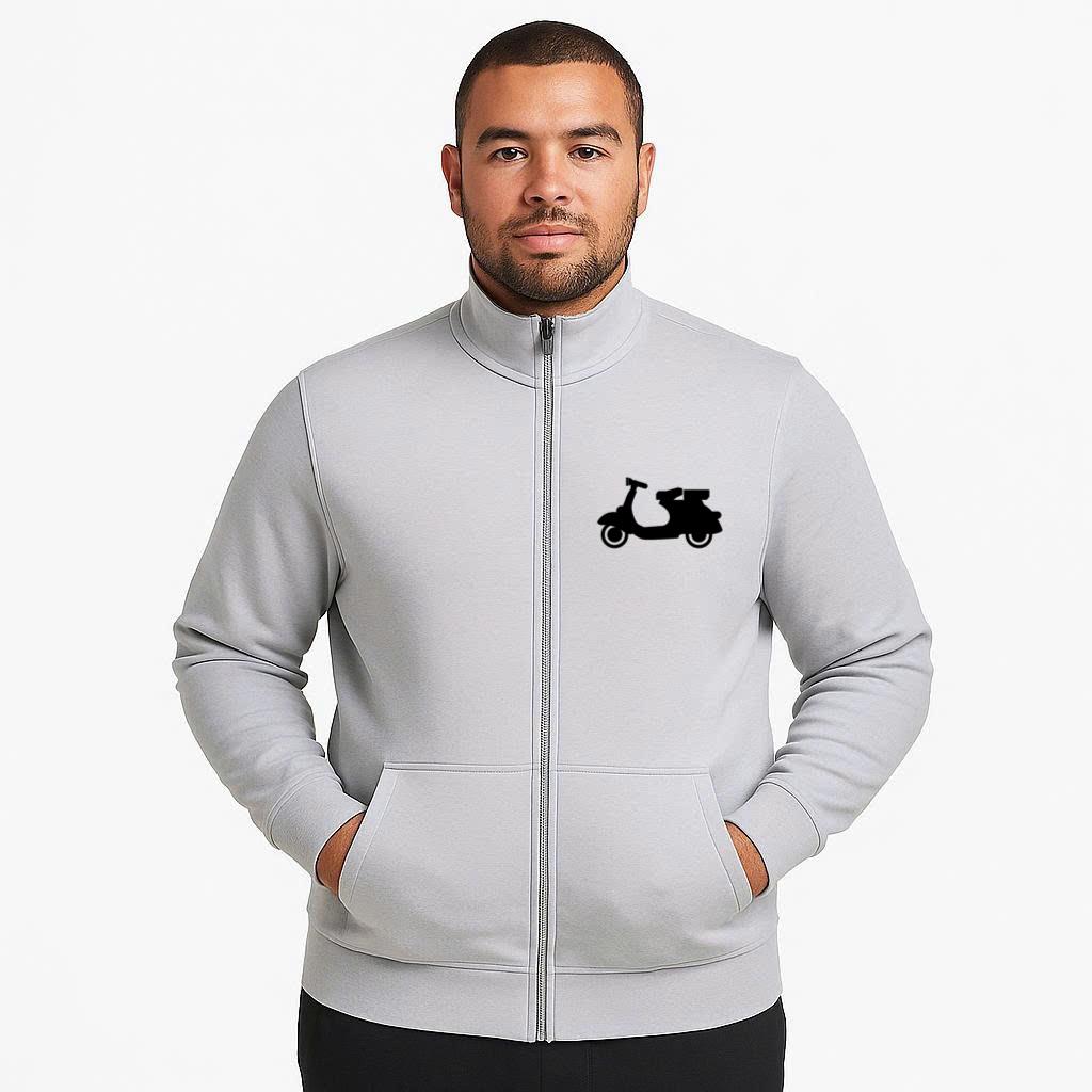 Motor Scooter Motorcycle Silhouette Jacket - Image 4