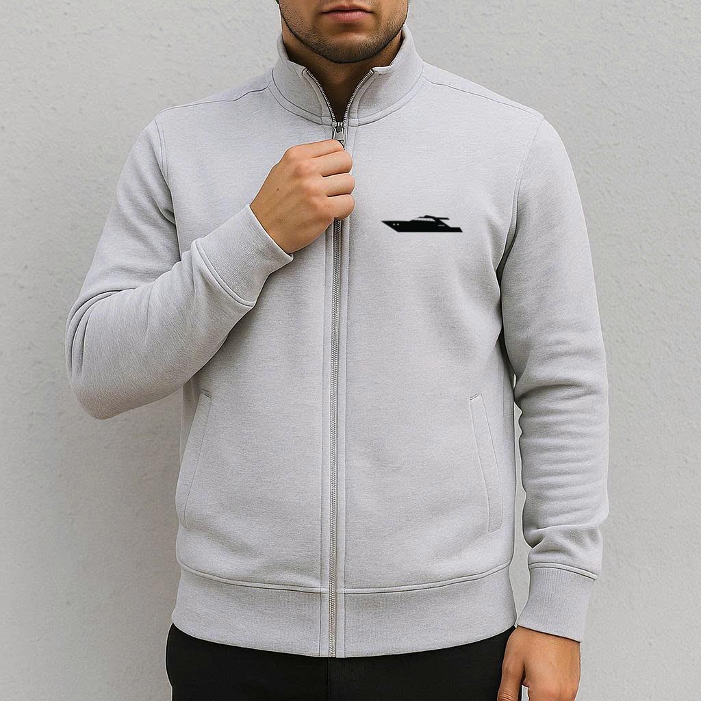 Motor Yacht Ship Silhouette Jacket - Image 3