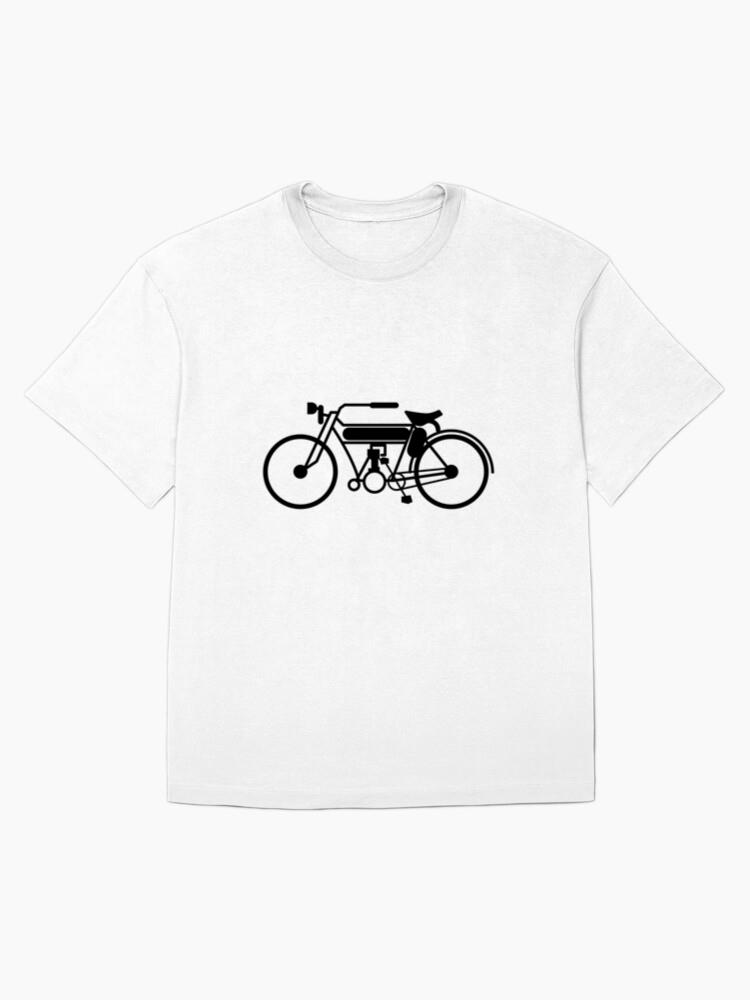 Motorized Bicycle Silhouette T-Shirt - Image 4