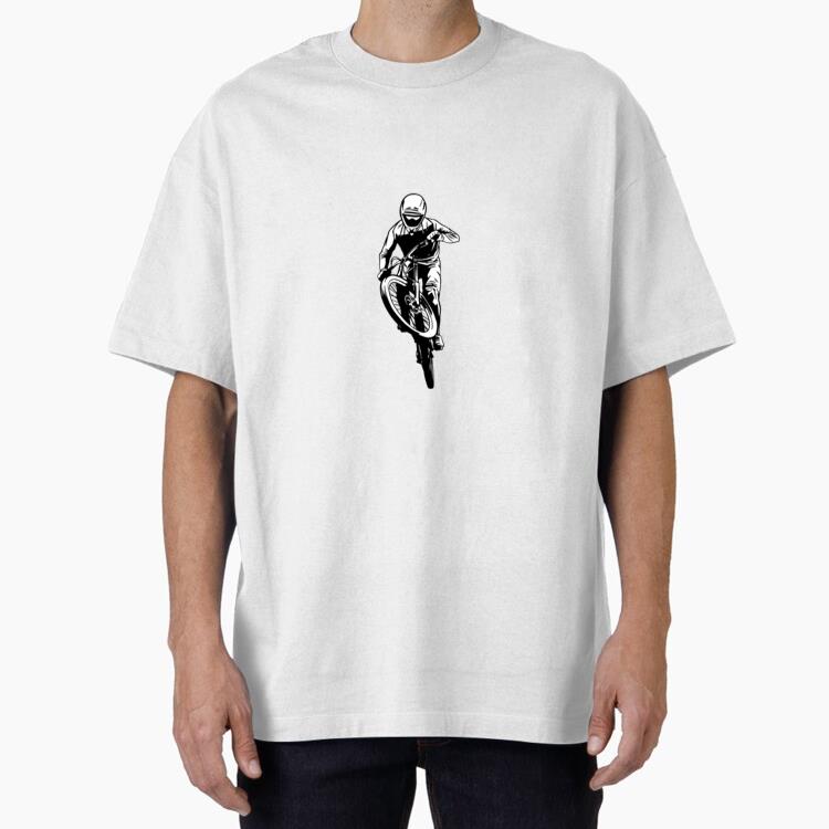 Mountain Bike Drawn Man T-Shirt