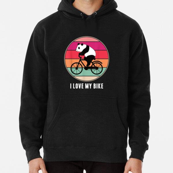 Panda Bear Cyclist Bike Hoodie