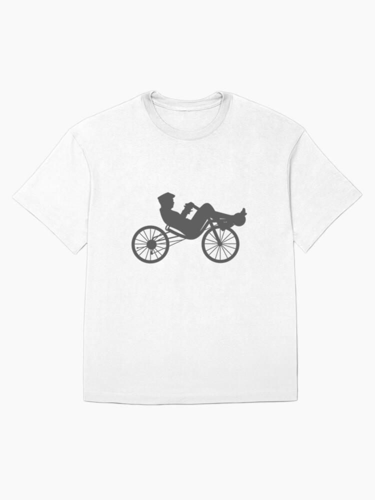 Person Riding Bicycle Silhouette T-Shirt - Image 4