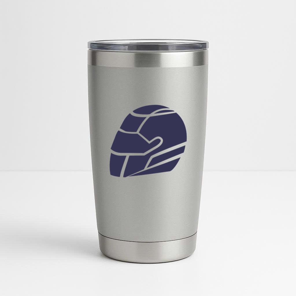 Race Car Helmeths Tumbler