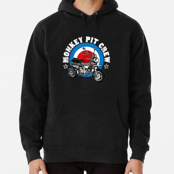 Retro Monkey Bike Pit Crew Hoodie