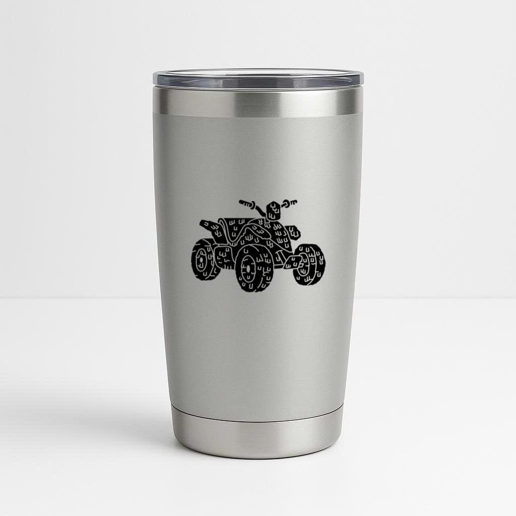 Rugged Atv Design Tumbler