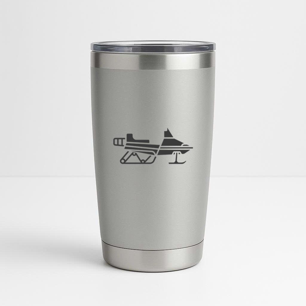 Snowmobile Side Silhouette Tumbler