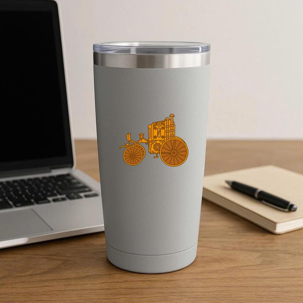 Steam Powered Tractor Tumbler - Image 3