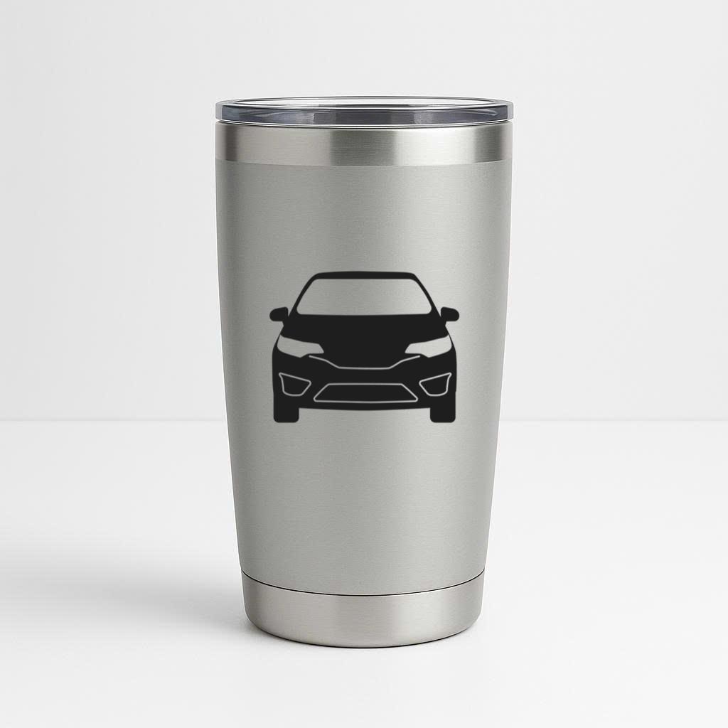 Suv Car Front View Silhouette Tumbler