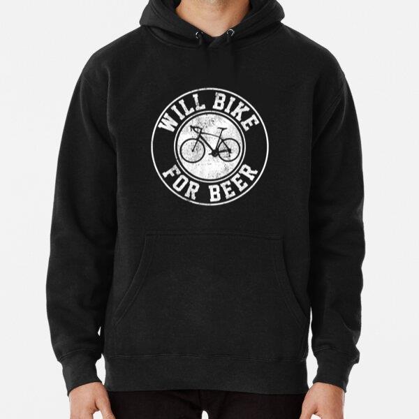 Will Bike For Beer Cycling Hoodie