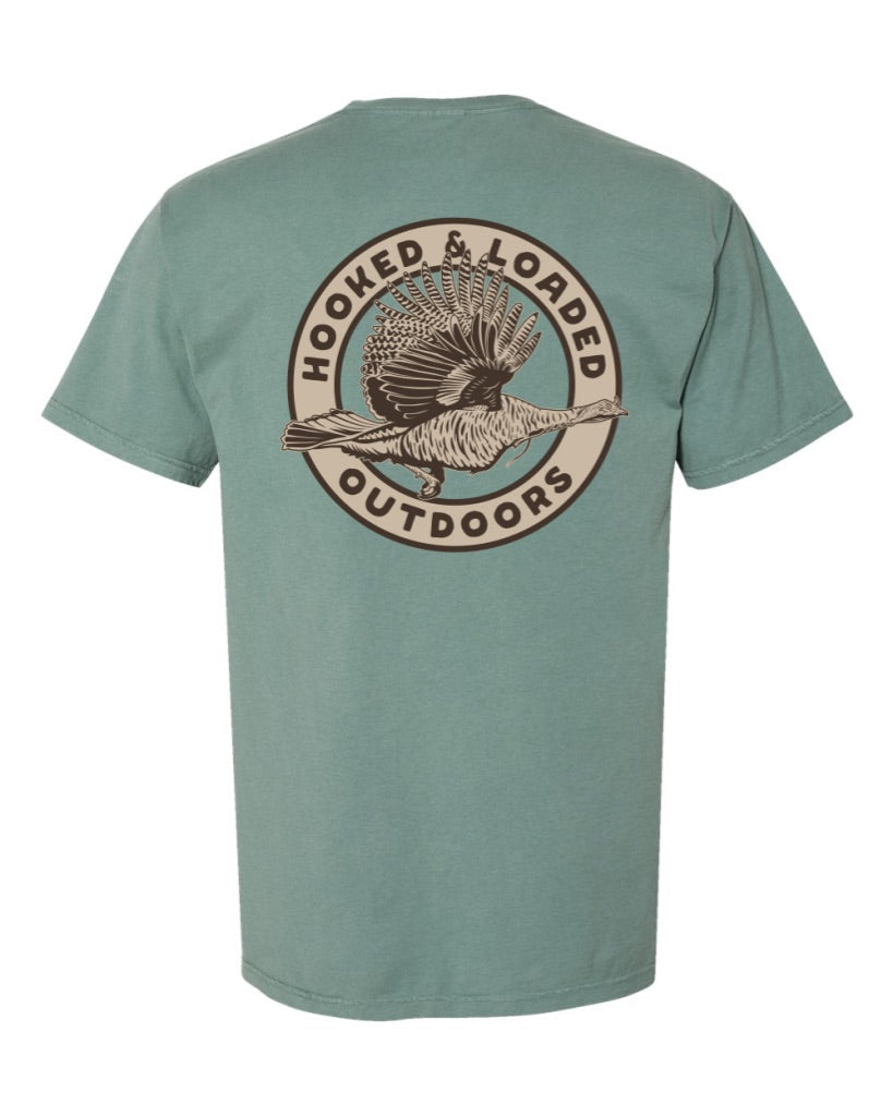 Cypress Green Comfort Wash Pocket T-Shirt - Soft Ringspun Cotton