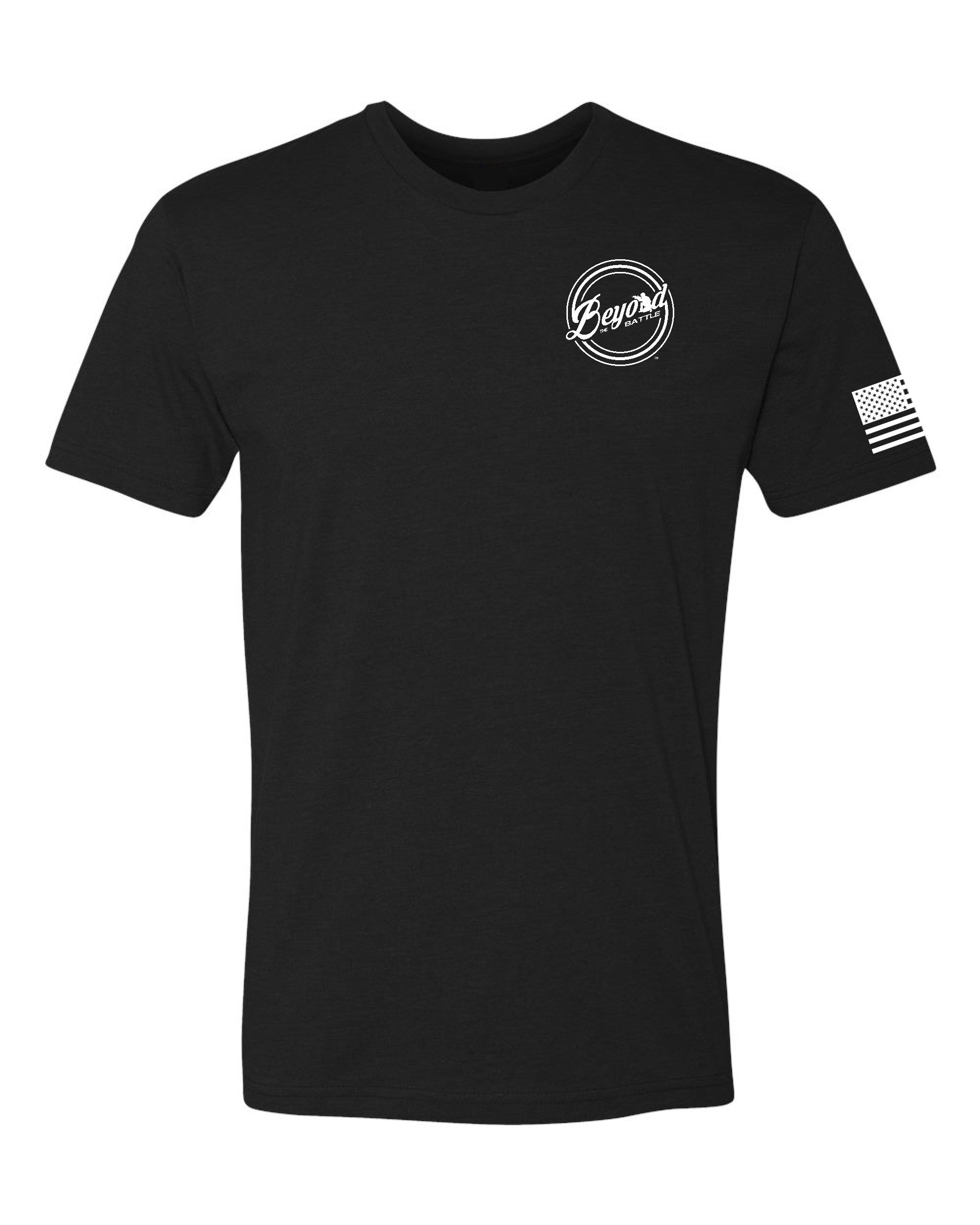 Performance Blend Black T-Shirt with UPF Sun Protection