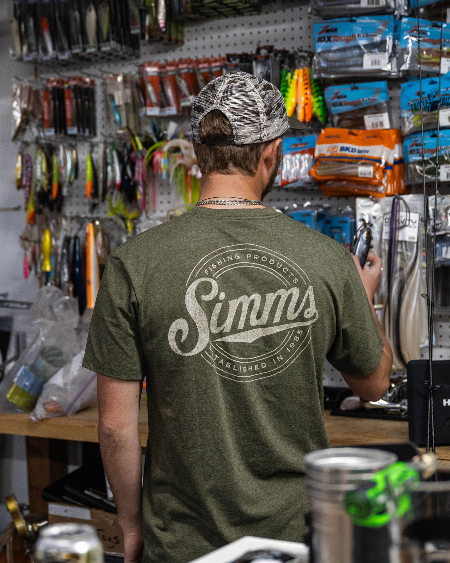 Mens Cotton Blend Logo T-Shirt