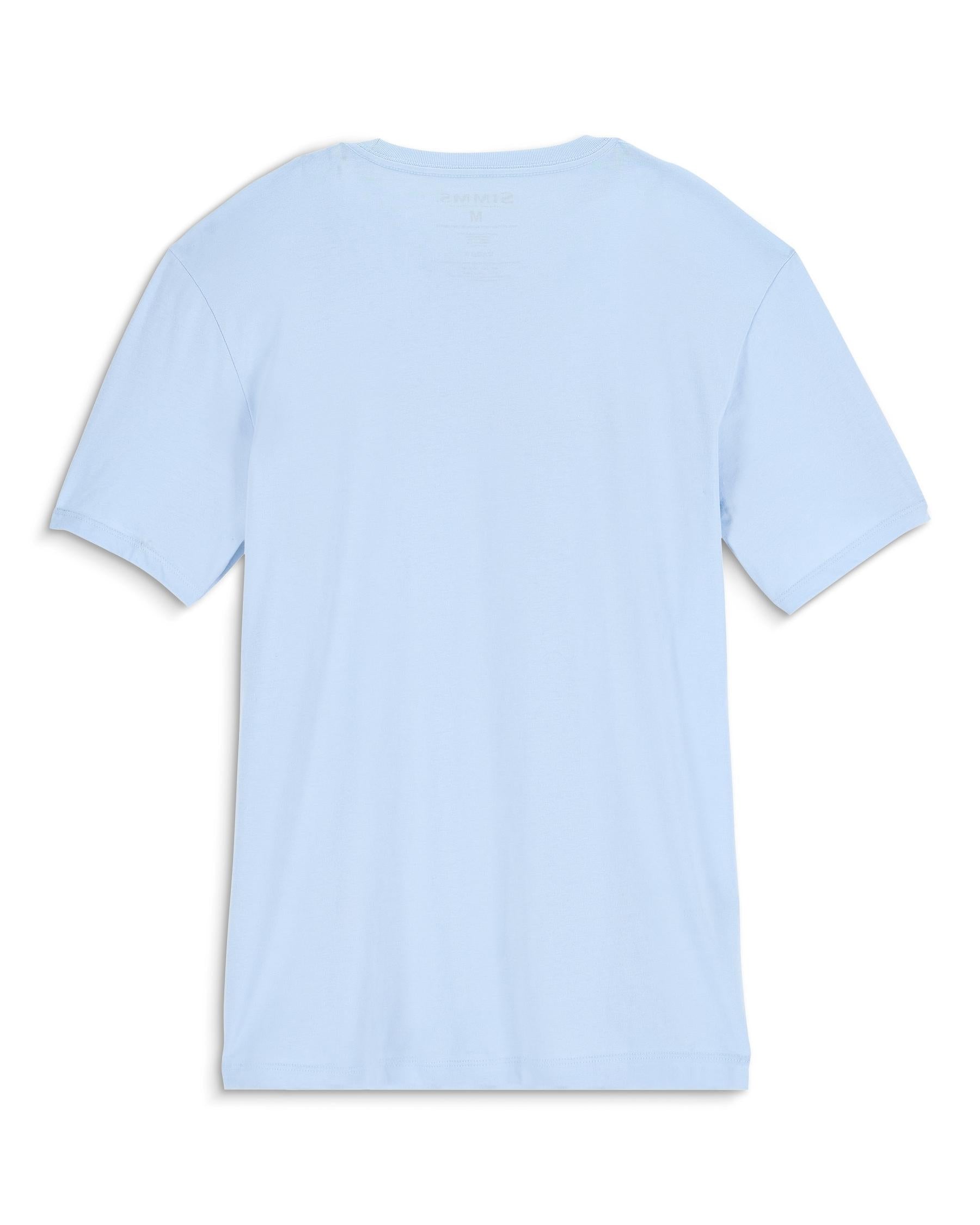 Mens Cotton Blend Simms Logo T-Shirt