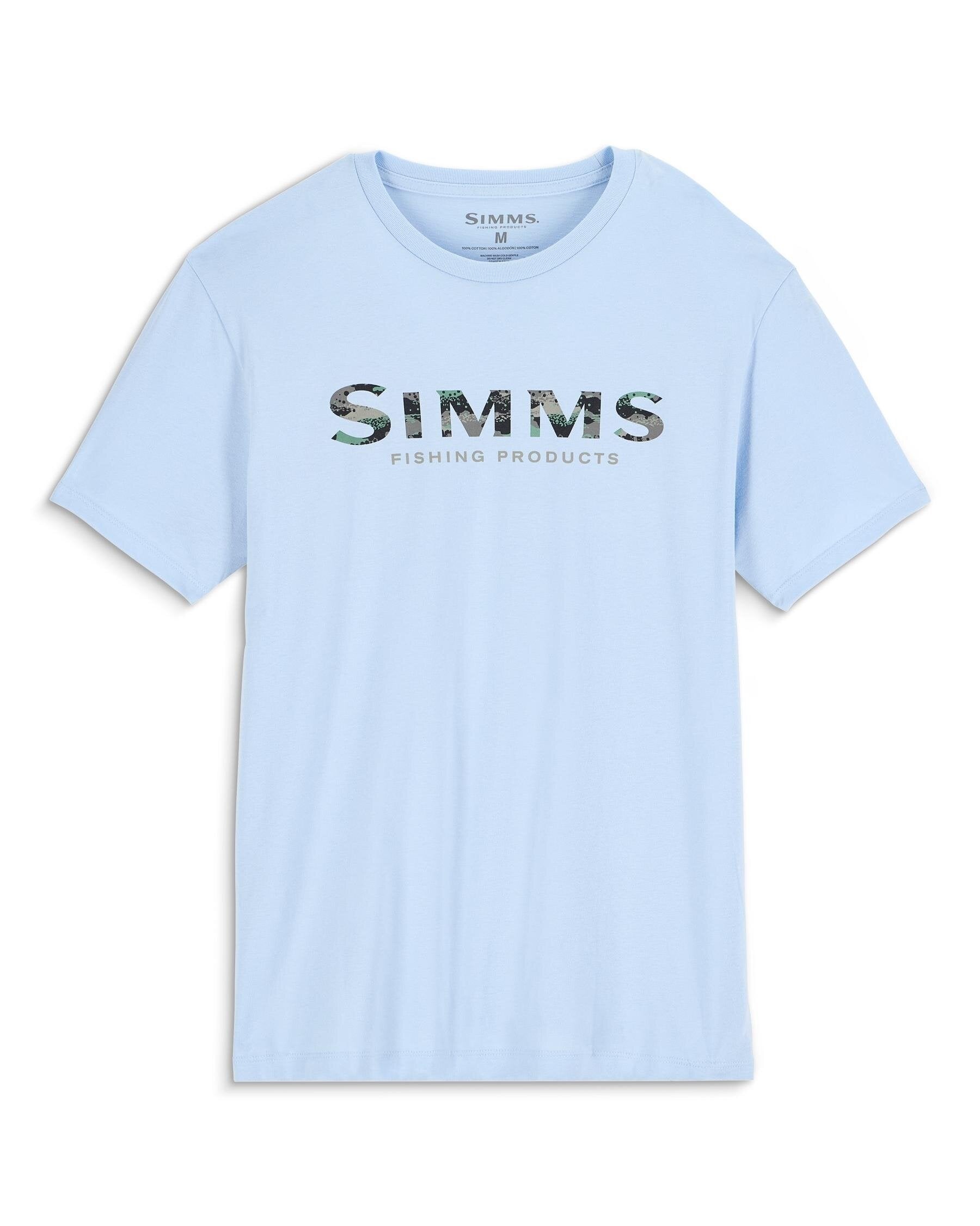 Mens Cotton Blend Simms Logo T-Shirt