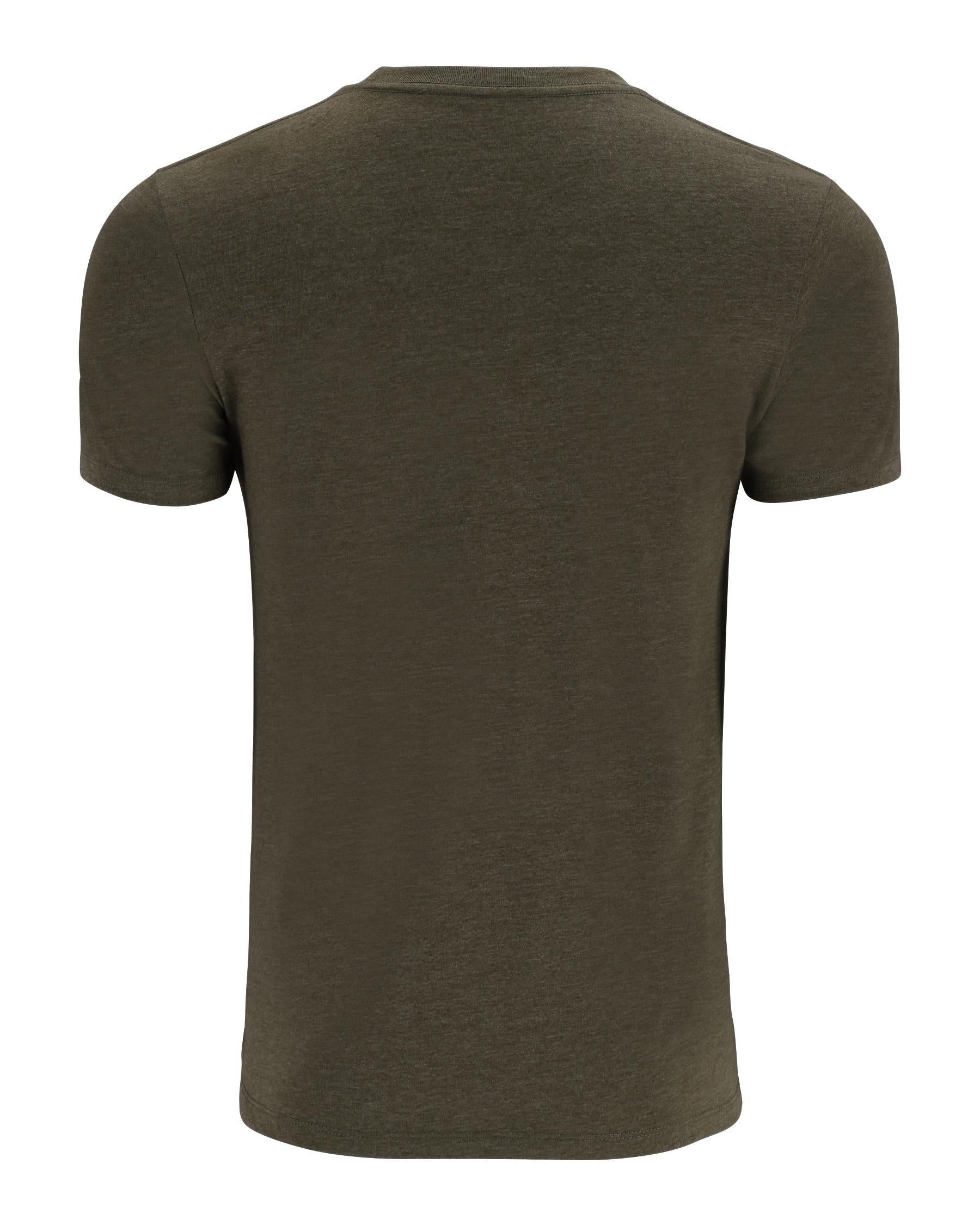 Mens Classic Cotton Blend Fly Patch Short Sleeve T-Shirt