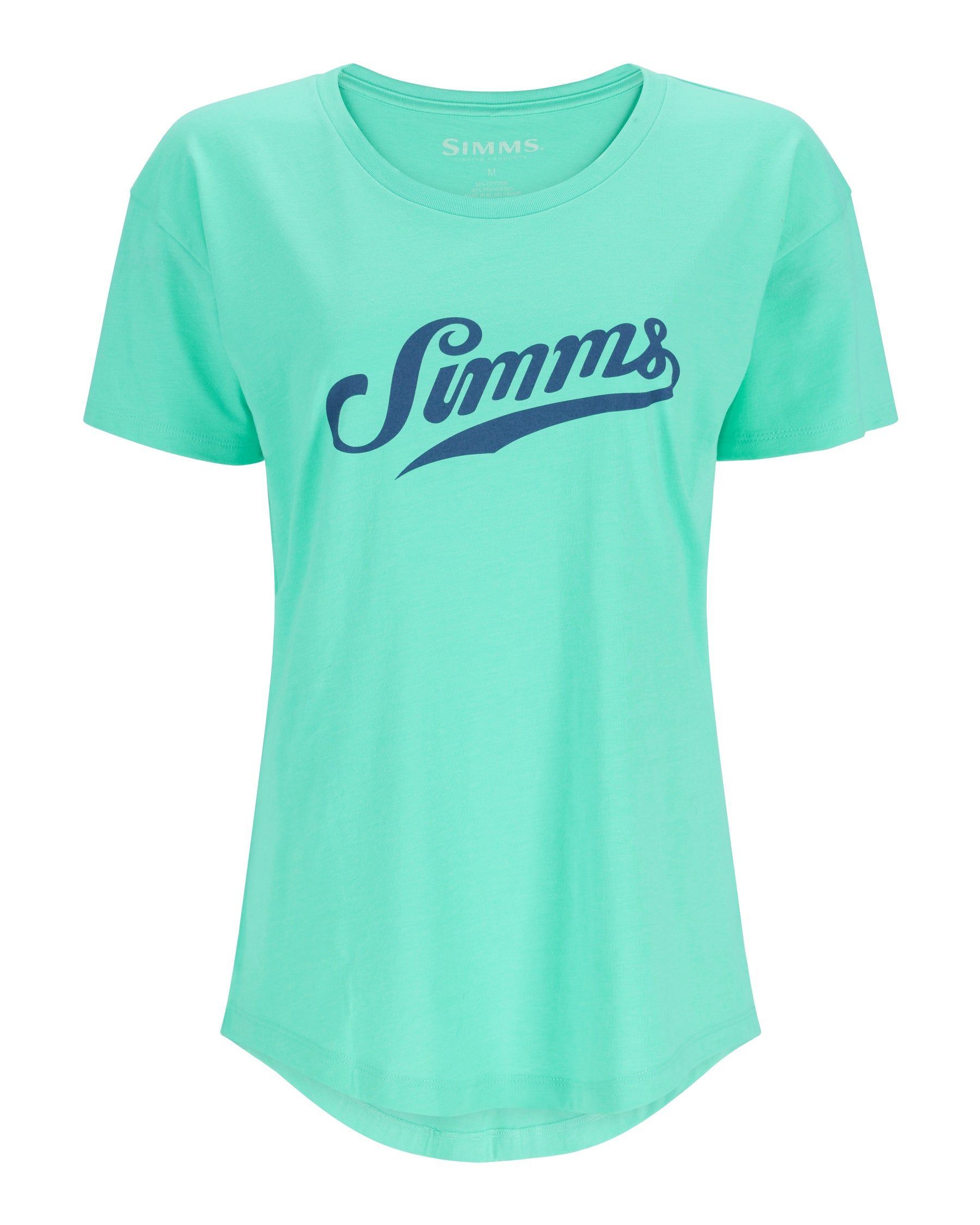 Womens Script Cotton Blend T-Shirt