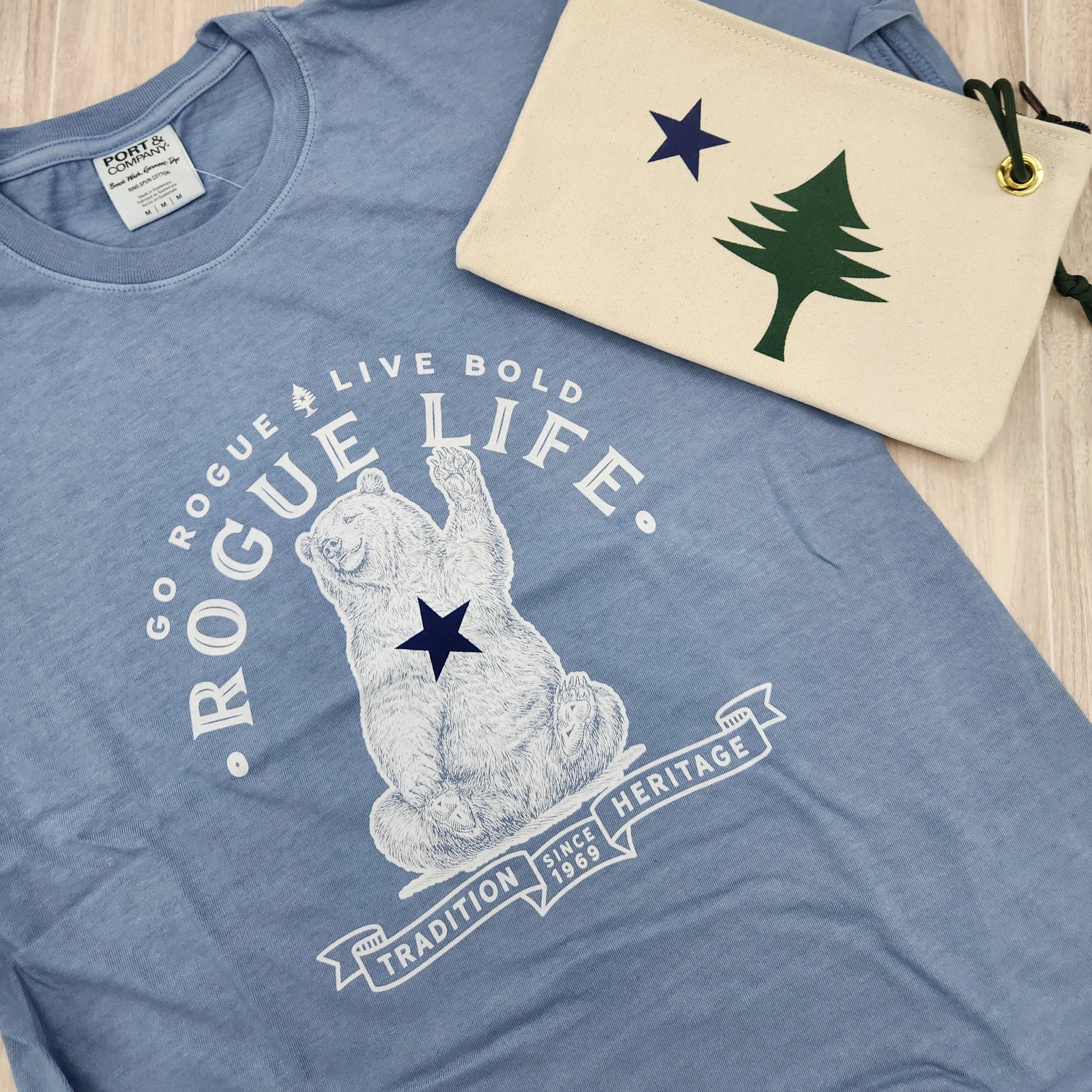 Vintage Bear Graphic Unisex T-Shirt Faded Denim Color