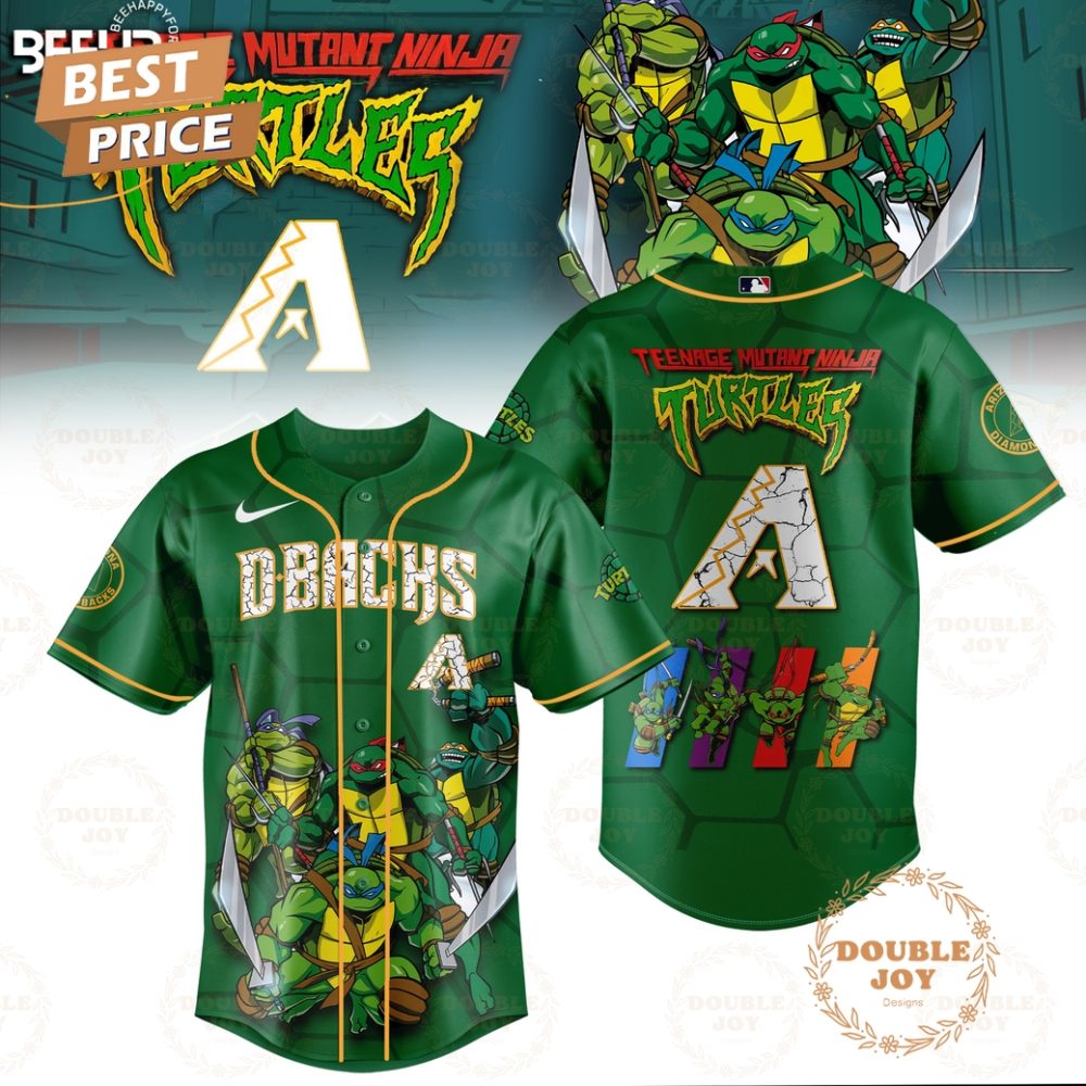 Gohipanda - 2025 Arizona Diamondbacks Teenage Mutant Ninja Turtles Special Edition Baseball Jersey