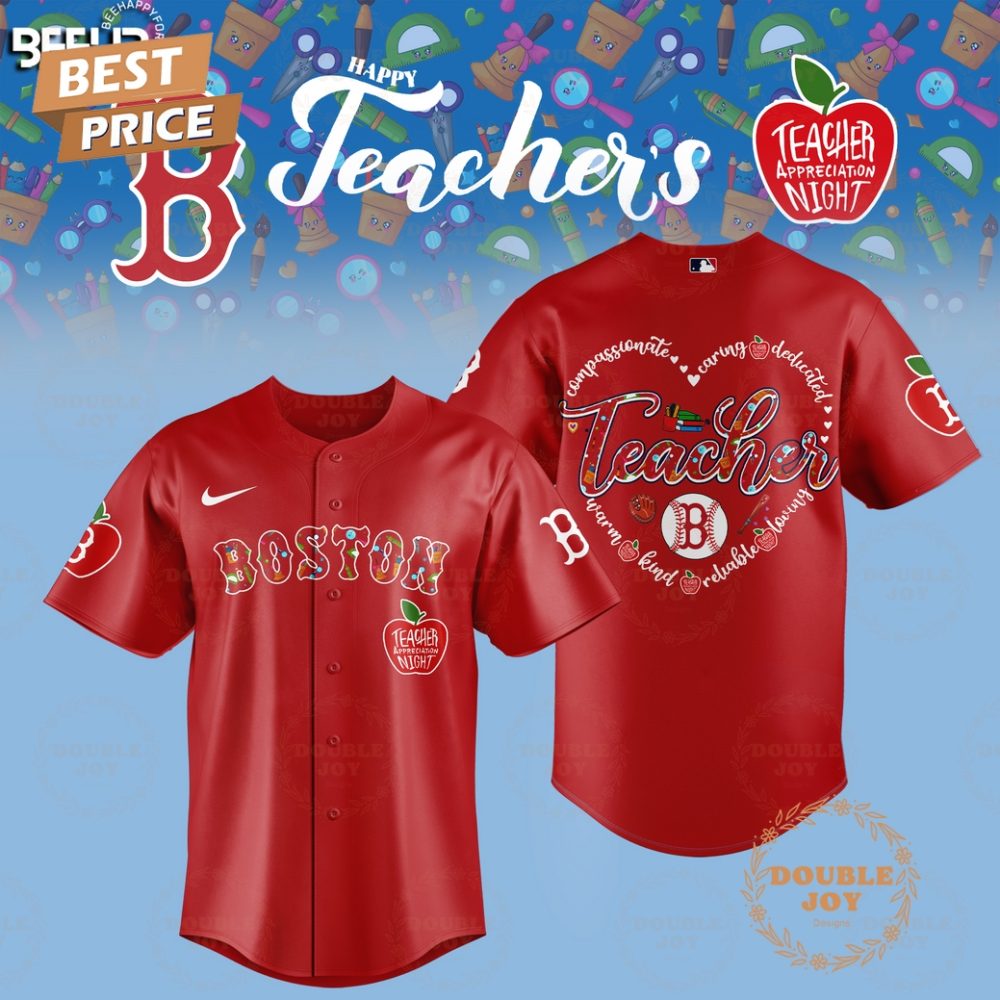 Gohipanda - 2025 Boston Red Sox Happy Teachers Appreciation Night Limited Edition Baseball Jersey - Red