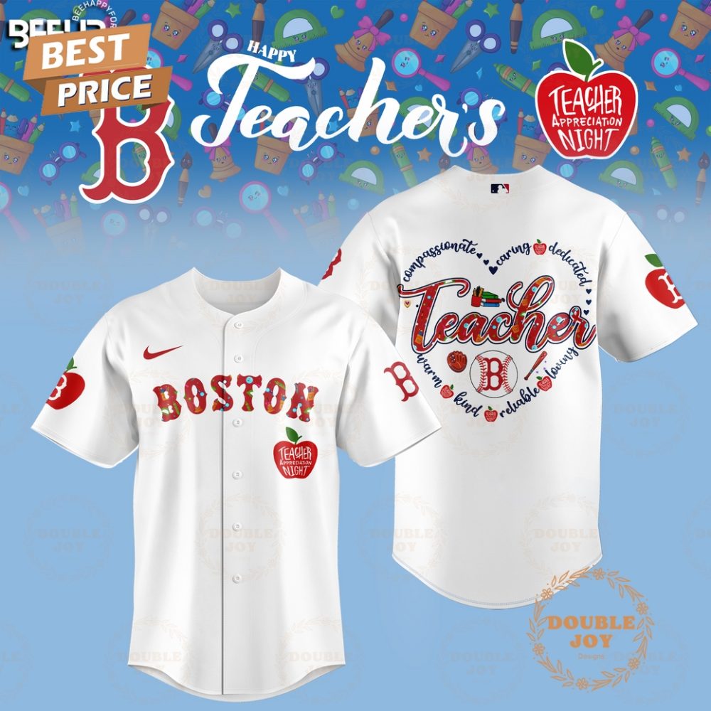 Gohipanda - 2025 Boston Red Sox Happy Teachers Appreciation Night Limited Edition Baseball Jersey - White