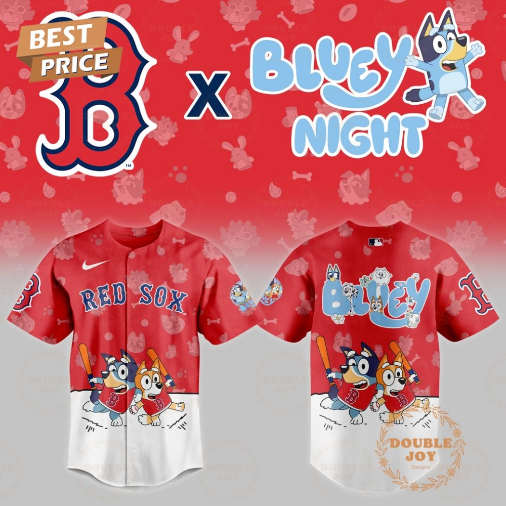 Gohipanda - 2025 Boston Red Sox Mlb X Bluey Night Baseball Jersey Limited Edition