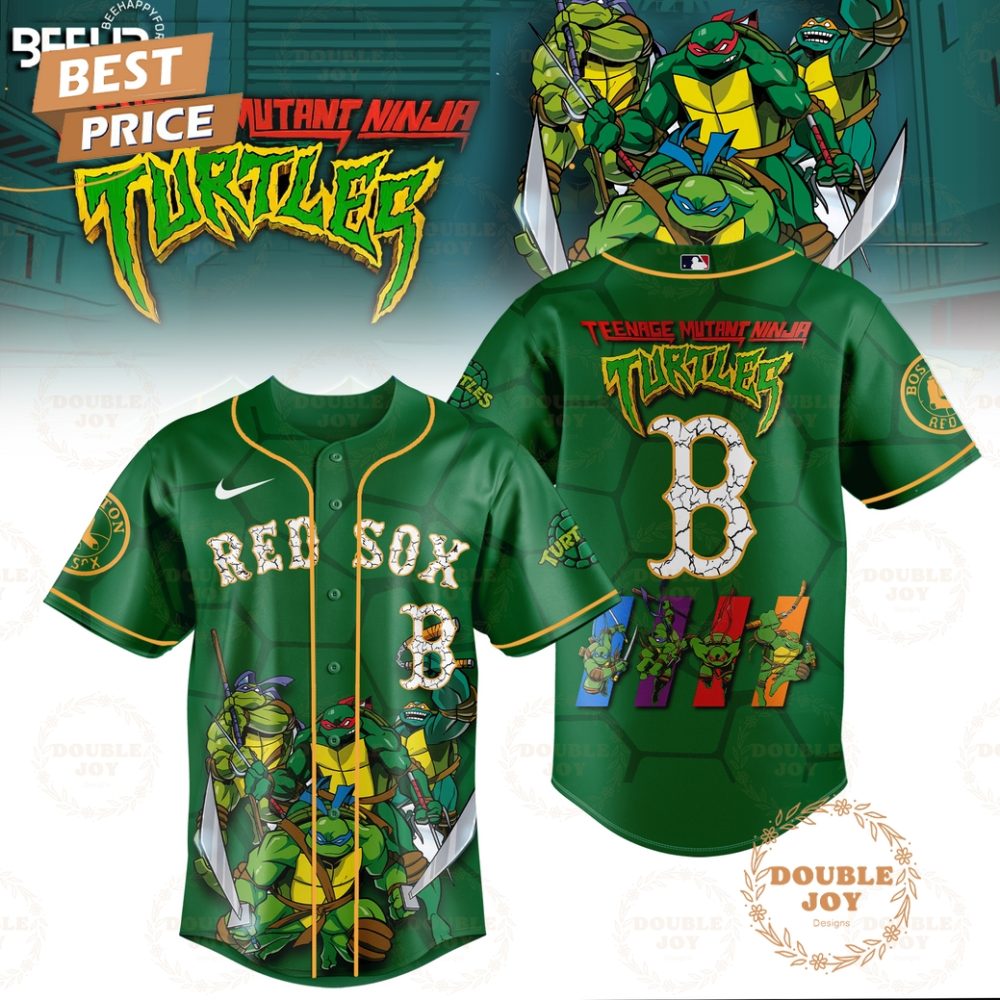Gohipanda - 2025 Boston Red Sox Teenage Mutant Ninja Turtles Special Edition Baseball Jersey