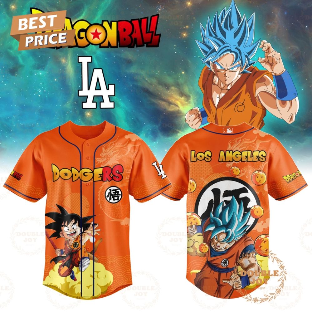 Gohipanda - 2025 Goku X Los Angeles Dodgers Dragonball Limited Edition Baseball Jersey