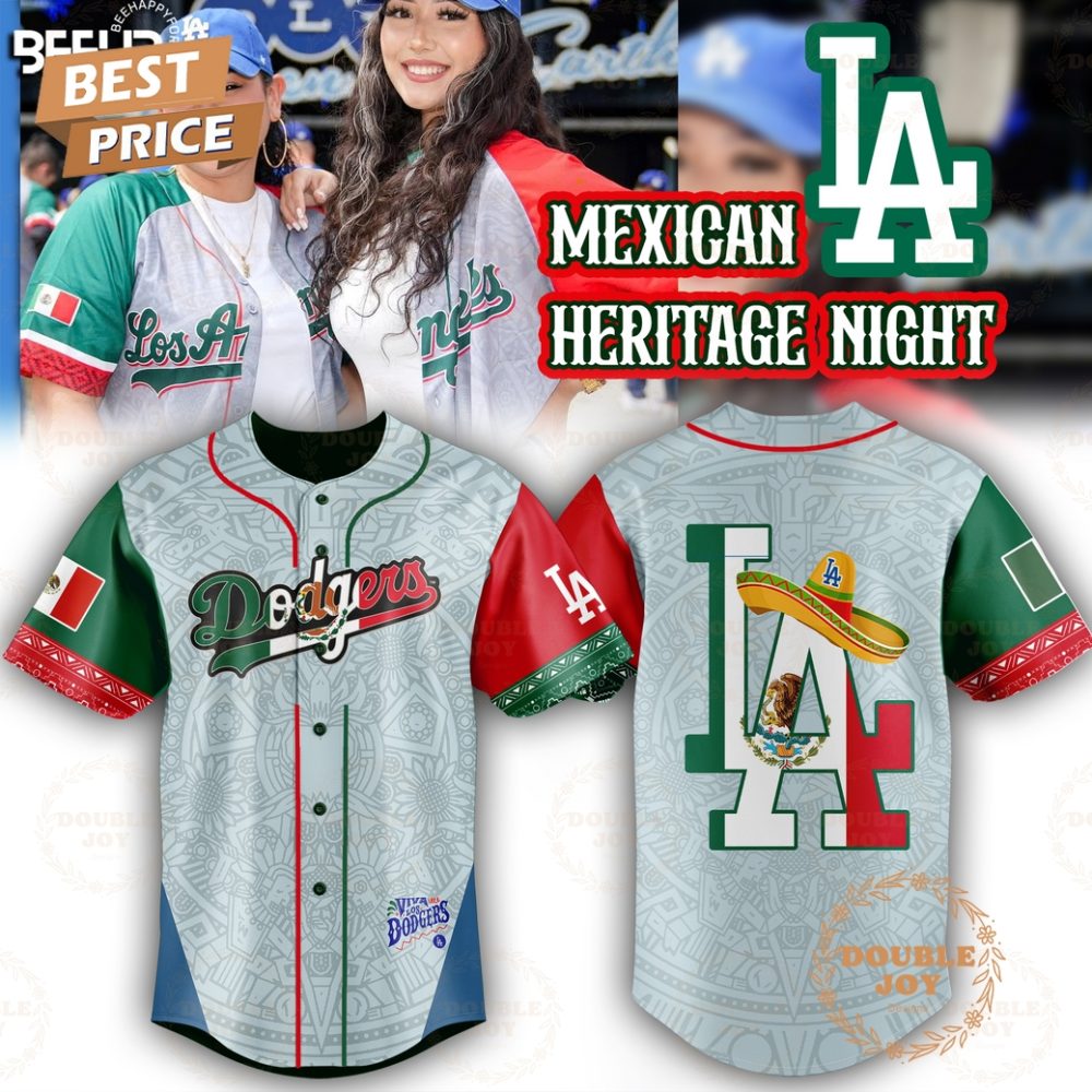 Gohipanda - 2025 Los Angeles Dodgers Mexican Heritage Night Special Edition Baseball Jersey