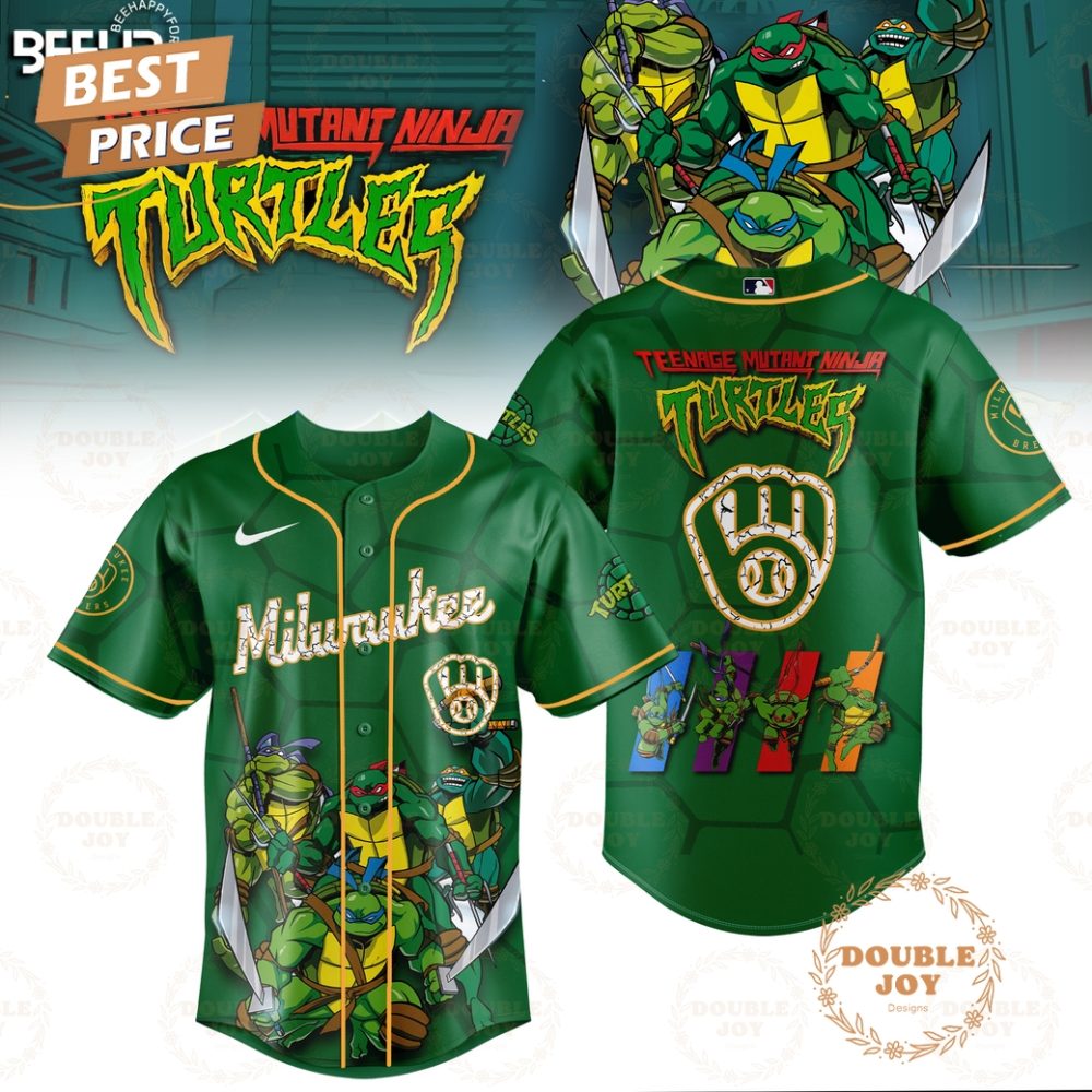 Gohipanda - 2025 Milwaukee Brewers Teenage Mutant Ninja Turtles Special Edition Baseball Jersey