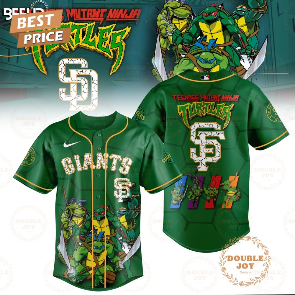 Gohipanda - 2025 San Francisco Giants Teenage Mutant Ninja Turtles Special Edition Baseball Jersey