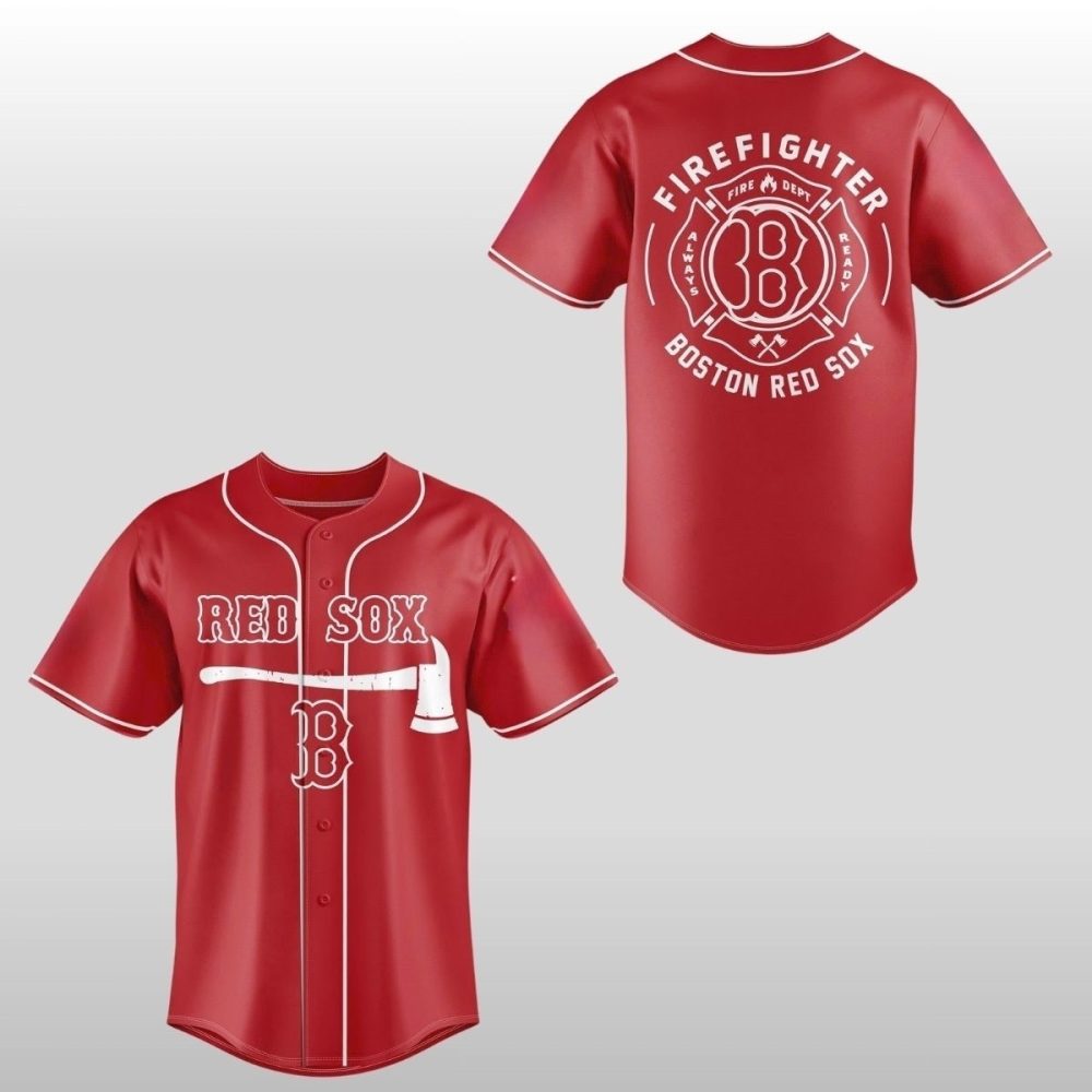 Gohipanda - 2026 Boston Red Sox Firefighter Application Jersey
