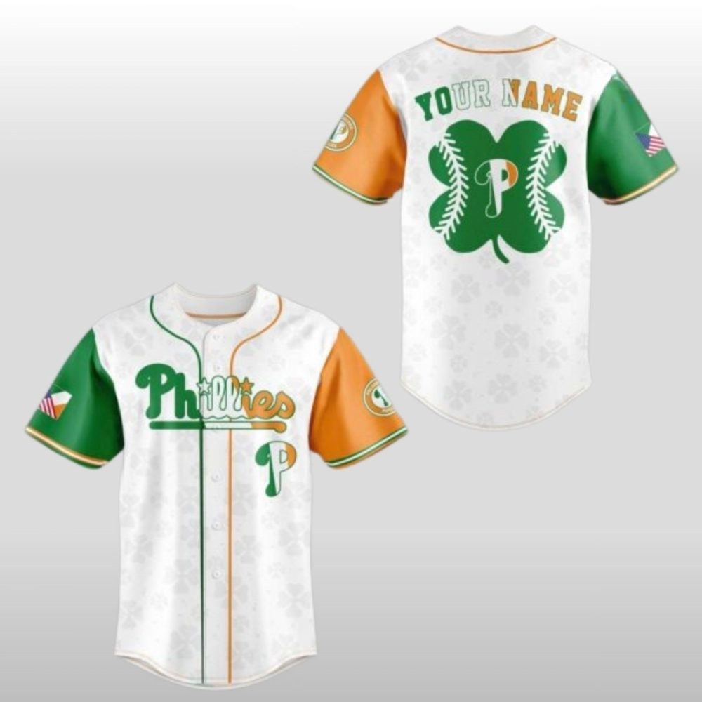 Gohipanda - 2026 Philadelphia Phillies X Irish Heritage Baseball Jersey
