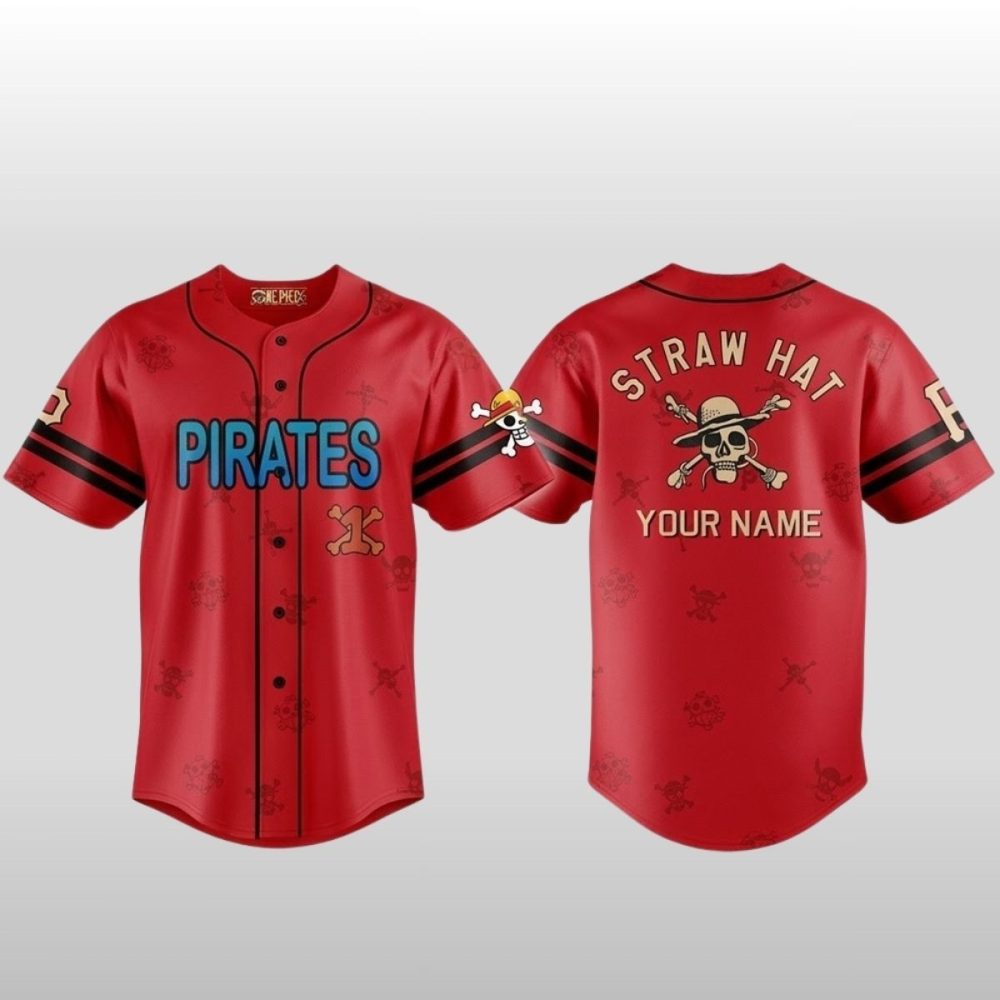 Gohipanda - 2026 Pittsburgh Pirates One Piece Live Action Season 2 Luffy Neighbours Jersey