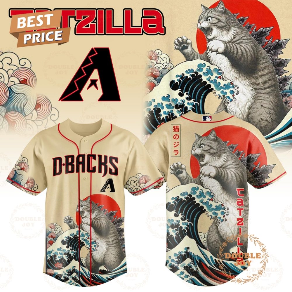 Gohipanda - Arizona Diamondbacks Catzilla 2025 Japan Limited Edition Baseball Jersey