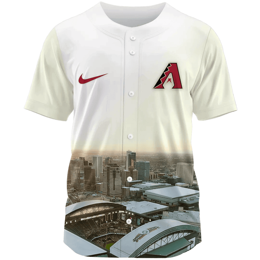 Gohipanda - Arizona Diamondbacks Chase Field Daytime Home Ballpark Baseball Jersey