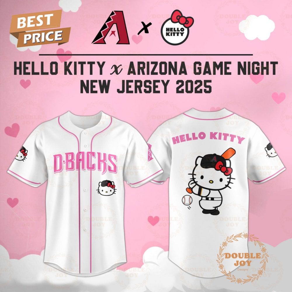 Gohipanda - Arizona Diamondbacks Hello Kitty X Cubs Game Night 2025 New Limited Edition Baseball Jersey