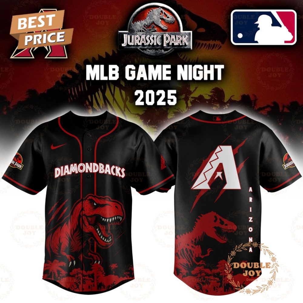 Gohipanda - Arizona Diamondbacks Jurassic Park Game Night 2025 Limited Edition Baseball Jersey